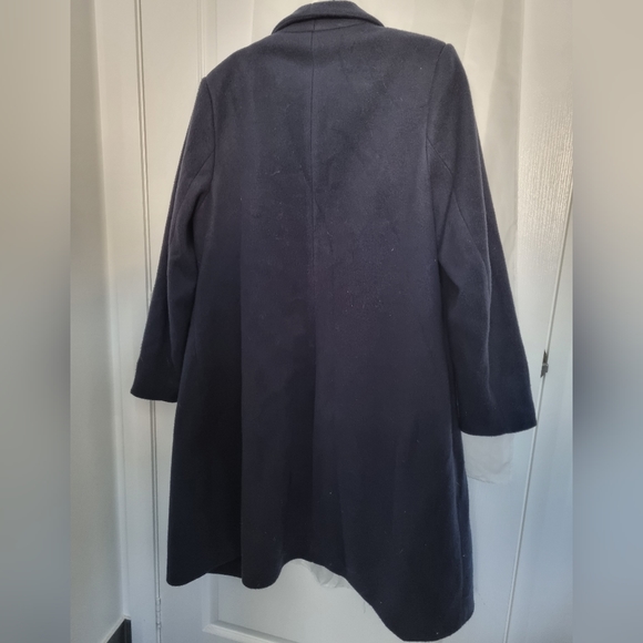 City Chic Navy Coat - Picture 3 of 4